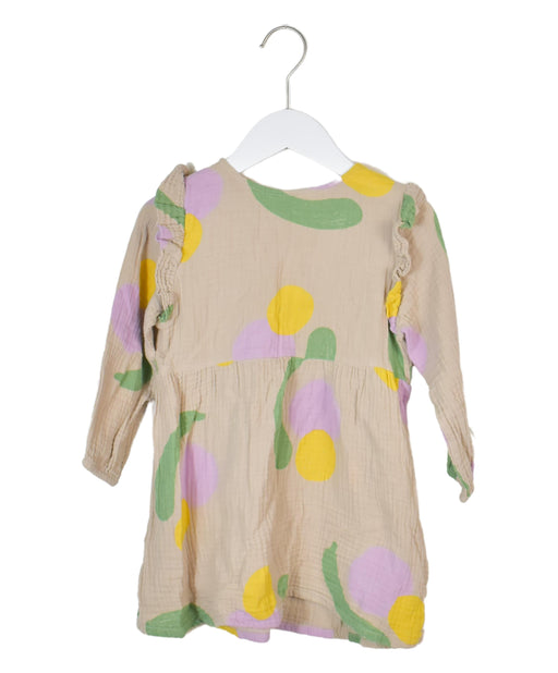 A Brown Long Sleeve Dresses from Bobo Choses in size 18-24M for girl. (Front View)