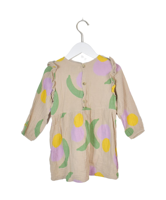 A Brown Long Sleeve Dresses from Bobo Choses in size 18-24M for girl. (Back View)