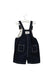 A Navy Overall Shorts from Petit Bateau in size 3-6M for boy. (Back View)