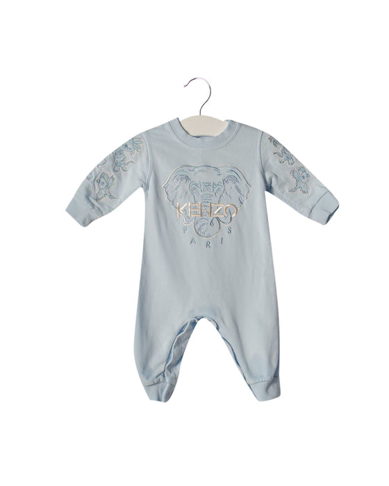 A Blue Long Sleeve Jumpsuits from Kenzo in size 0-3M for boy. (Front View)