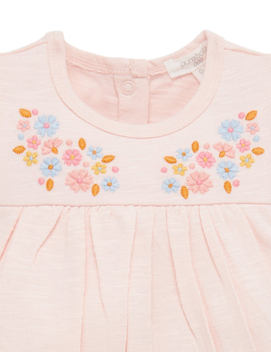 Embroidery Bodysuit Dress