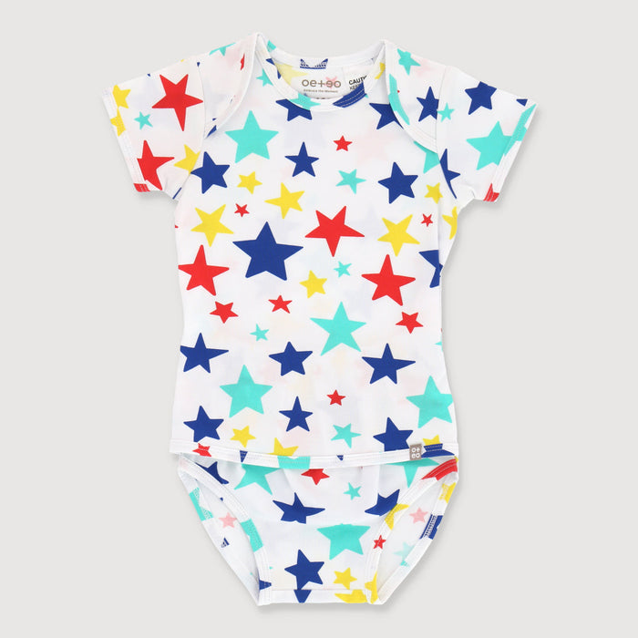 Little Explorer Baby Easyeo Romper (Rainbow Stars)