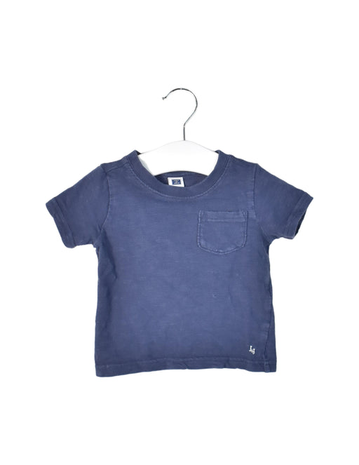 A Navy Short Sleeve T Shirts from Janie & Jack in size 6-12M for boy. (Front View)