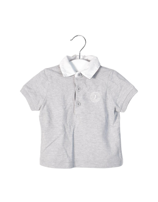 A Grey Short Sleeve Polos from Jacadi in size 6-12M for boy. (Front View)