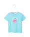 A Blue Short Sleeve T Shirts from Janie & Jack in size 4T for boy. (Front View)