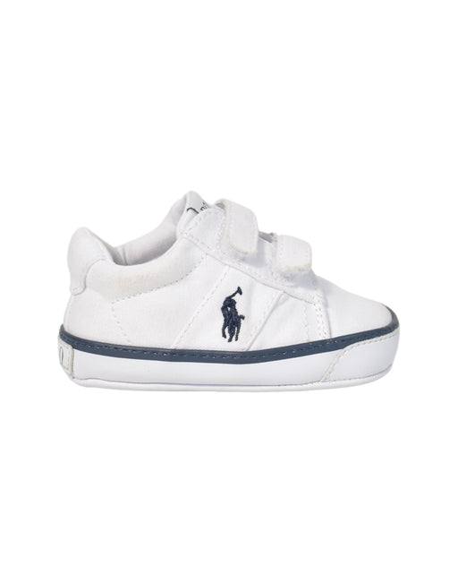 A White Sneakers from Polo Ralph Lauren in size 6-12M for neutral. (Front View)