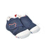 A Navy Sneakers from Miki House in size 6-12M for boy. (Back View)