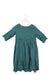 Bonpoint Teal Long Sleeve Dress 6T at Retykle Singapore