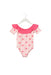 A Pink Short Sleeve Bodysuits from Seed in size 2T for girl. (Front View)
