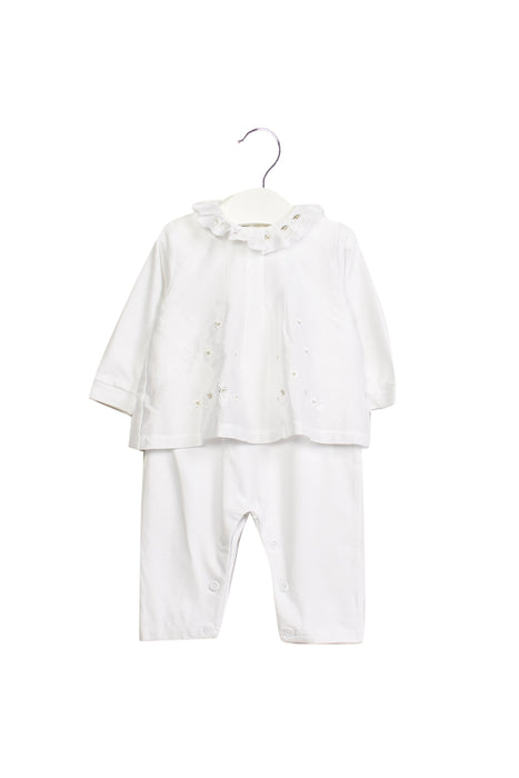White Chickeeduck Baby Jumpsuit 9M at Retykle Singapore