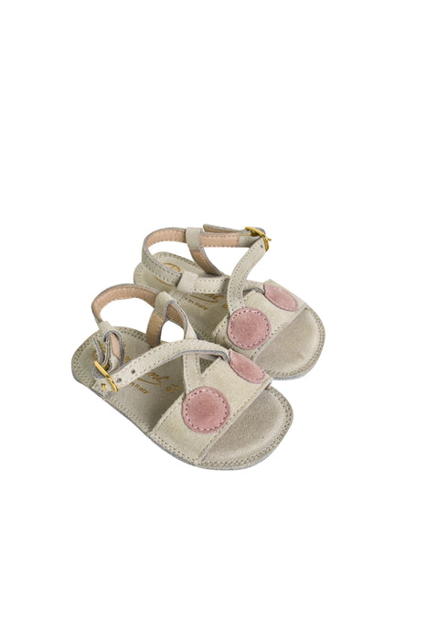 Grey Bonpoint Baby Sandals 0-3M (EU 16) at Retykle Singapore