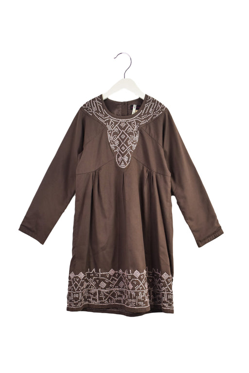 Brown Antik Batik Kids Dress 10 at Retykle Singapore