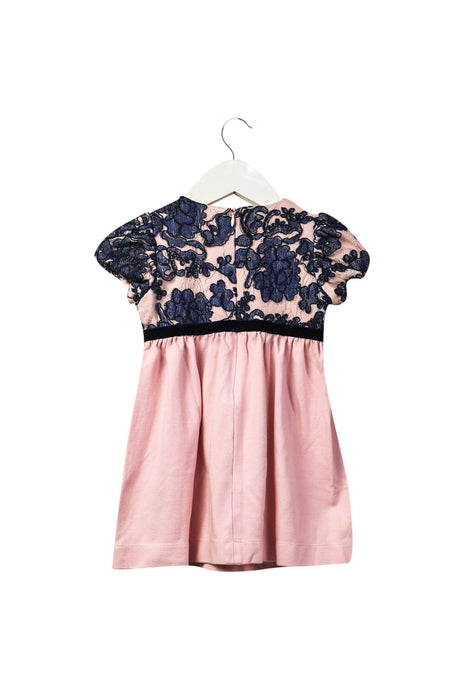 Navy I Pinco Pallino Short Sleeve Dress 2T at Retykle