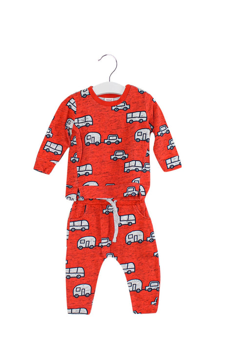 Seed Red Sweatshirt and Sweatpants Set 3-6M at Retykle Singapore