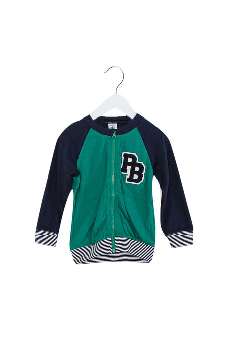 Green Petit Bateau Cardigan 2T at Retykle Singapore