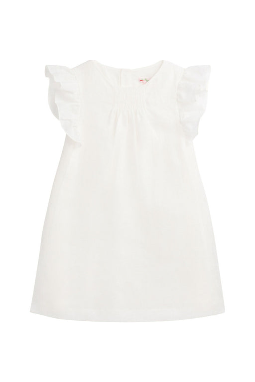 White Bonpoint Short Sleeve Dress 10Y at Retykle Singapore