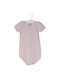 A Pink Short Sleeve Bodysuits from Petit Bateau in size 12-18M for girl. (Front View)