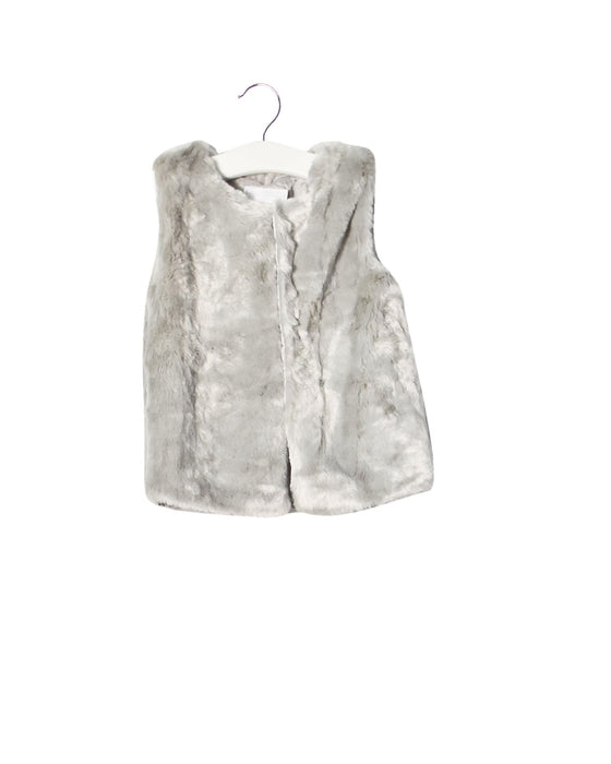 The Little White Company Faux Fur Outerwear Vest 2T