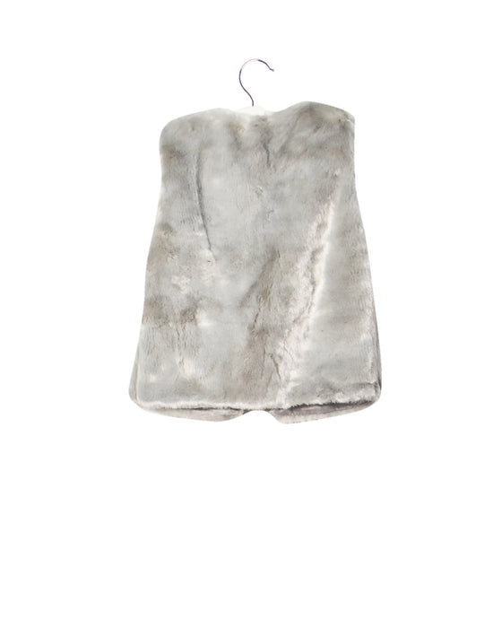 The Little White Company Faux Fur Outerwear Vest 2T