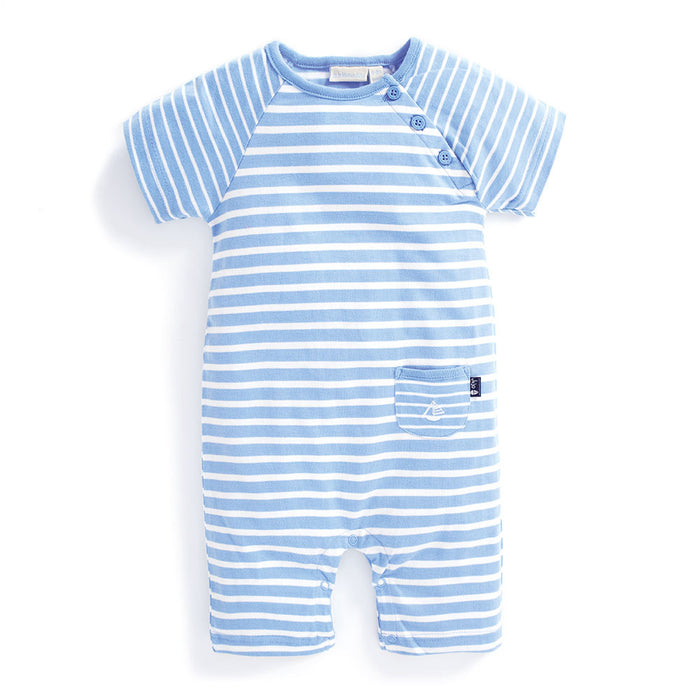 Jojo Maman Bébé Breton Stripe Romper 3M - 24M
