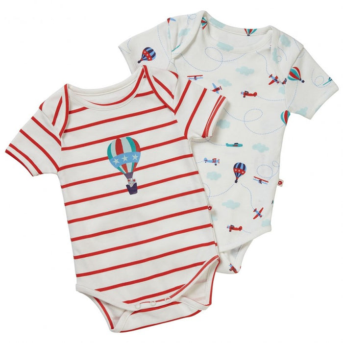 Piccalilly Fly the Sky Bodysuit Newborn - 12M