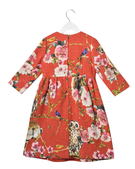 Dolce & Gabbana Long Sleeve Embroidered Dress 9-10Y