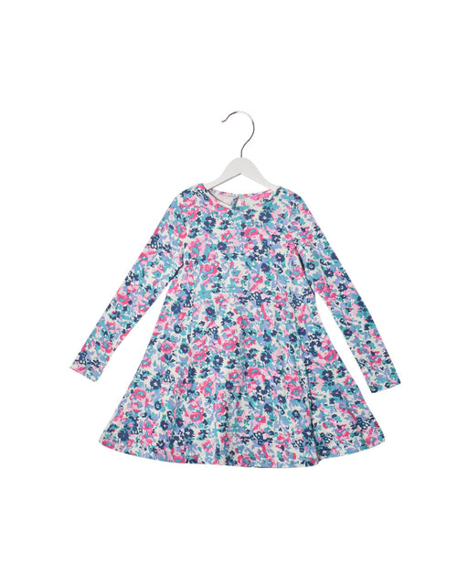 A White Long Sleeve Dresses from Joules in size 8Y for girl. (Front View)