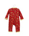 A Red Long Sleeve Jumpsuits from Mides in size 6-12M for girl. (Back View)