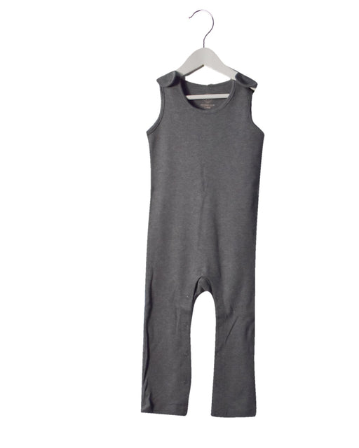 A Grey Sleeveless Jumpsuits from Hunter + Boo in size 2T-3T for neutral. (Front View)