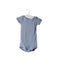 A Blue Bodysuits from Petit Bateau in size 6M for boy. (Front View)