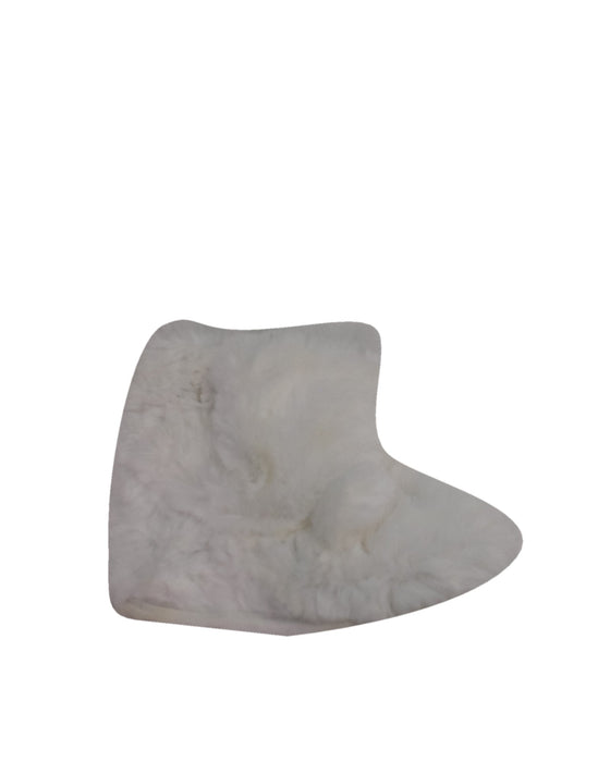 The Little White Company Fur Booties 6-12M