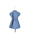 A Blue Short Sleeve Dresses from DKNY in size 4T for girl. (Back View)