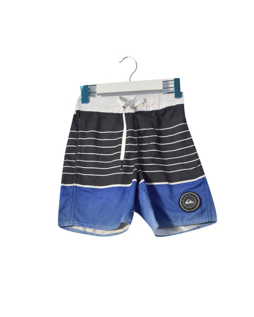 A Black Swim Shorts from Quiksilver in size 5T for boy. (Front View)