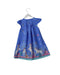 A Blue Short Sleeve Dresses from Monsoon in size 6T for girl. (Back View)