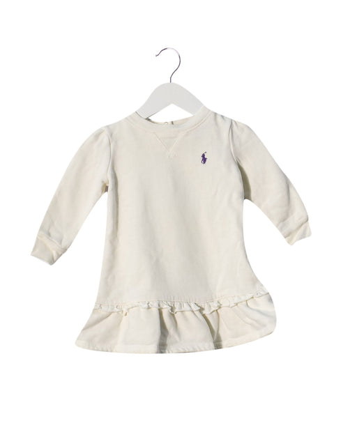 A White Long Sleeve Dresses from Ralph Lauren in size 6-12M for girl. (Front View)