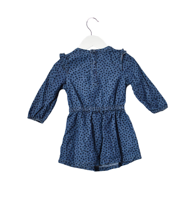 A Blue Long Sleeve Dresses from Country Road in size 12-18M for girl. (Back View)