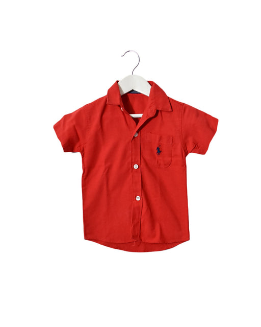 A Red Short Sleeve Tops from Polo Ralph Lauren in size S for boy. (Front View)
