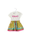 A White Short Sleeve Dresses from Young Versace in size 6-12M for girl. (Front View)