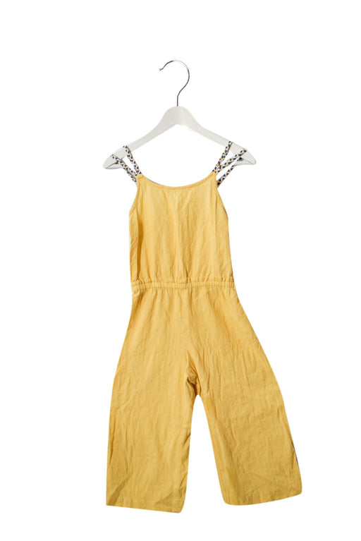 A Yellow Jumpsuits from Gingersnaps in size 6T for girl. (Front View)