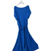 A Blue Short Sleeve Dresses from Seraphine in size S for maternity. (Back View)