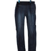 A Navy Jeans from Seraphine in size S for maternity. (Front View)