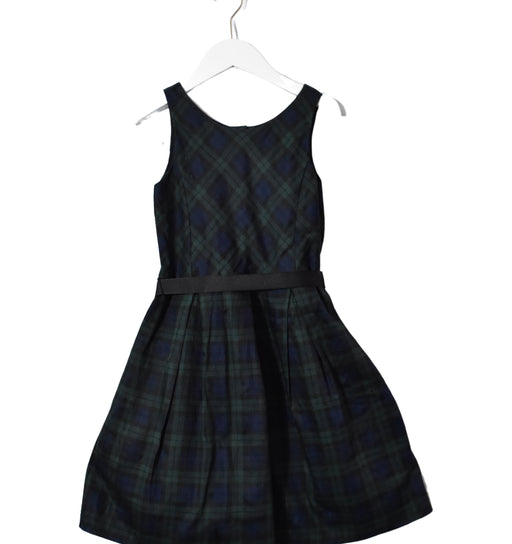 A Green Sleeveless Dresses from Polo Ralph Lauren in size 6T for girl. (Front View)