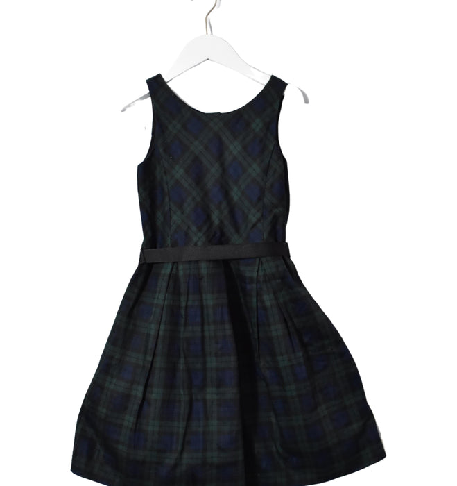 A Green Sleeveless Dresses from Polo Ralph Lauren in size 6T for girl. (Front View)