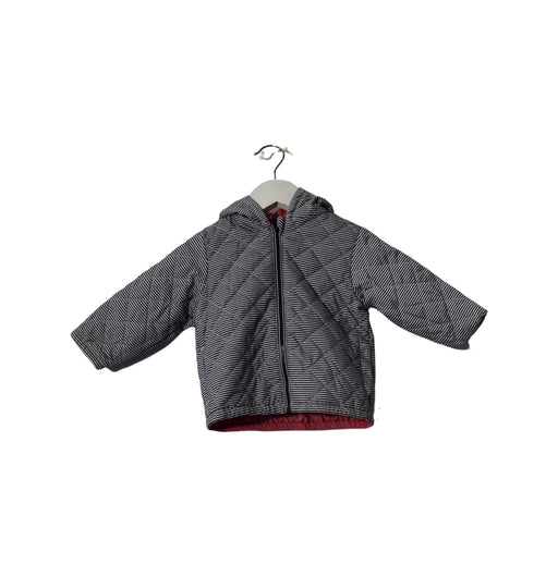 A Navy Puffer/Quilted Jackets from Petit Bateau in size 6-12M for neutral. (Front View)