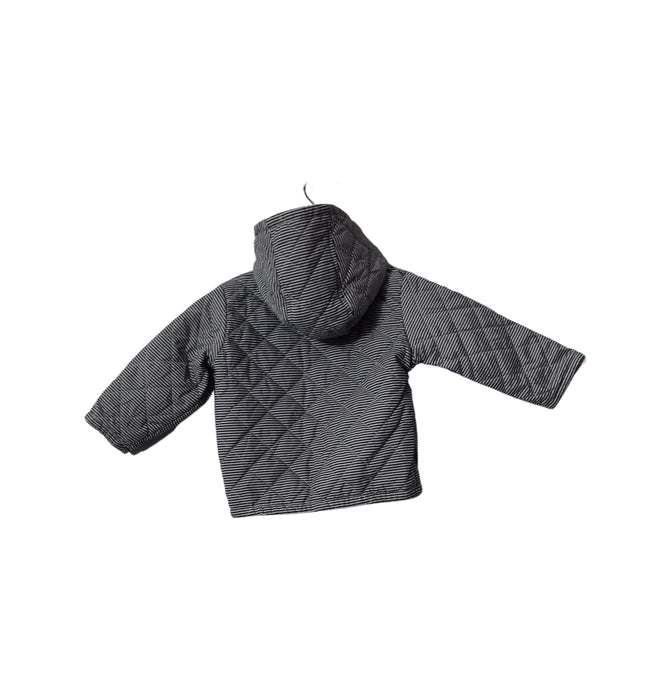 A Navy Puffer/Quilted Jackets from Petit Bateau in size 6-12M for neutral. (Back View)