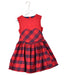 A Red Sleeveless Dresses from Jessie and James in size 6T for girl. (Front View)