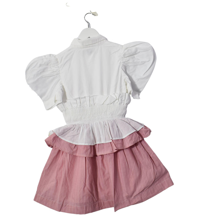 A Pink Short Sleeve Dresses from Jessie and James in size 8Y for girl. (Back View)