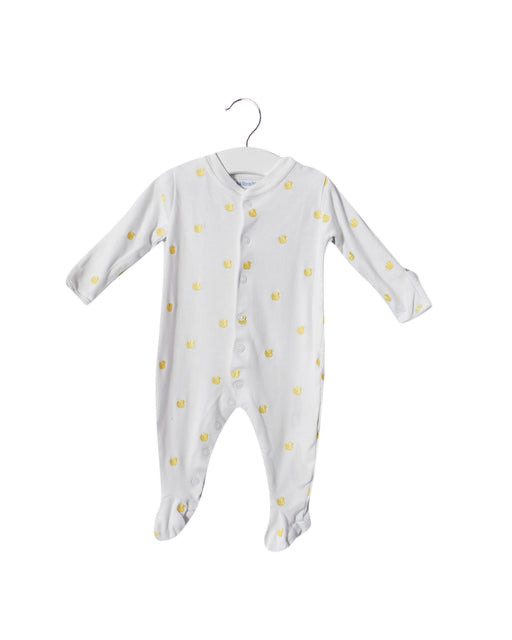 A White Jumpsuits from Jojo Maman Bébé in size 3-6M for neutral. (Front View)
