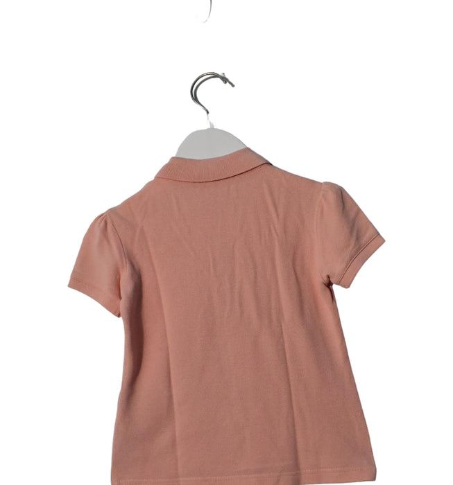 A Pink Short Sleeve Polos from Paul Smith in size 6T for girl. (Back View)