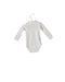 A White Long Sleeve Bodysuits from Bout'Chou in size 3-6M for neutral. (Back View)